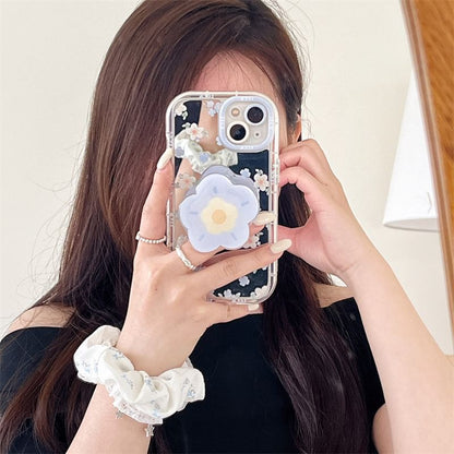 Floral Mirrored Phone Case - iPhone 15 Pro Max / 15 Pro / 15 Plus / 15 / 14 Pro Max / 14 Pro / 14 Plus / 14 / 13 Pro Max / 13 Pro / 13 / 13 mini / 12 Pro Max / 12 Pro / 12 / 12 mini / 11 Pro Max / 11 Pro / 11 SpreePicky