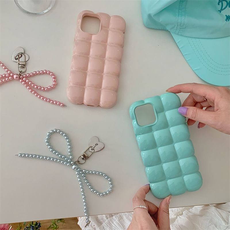 Bow Phone Case - iPhone 15 Pro Max / 15 Pro / 15 Plus / 15 / 14 Pro Max / 14 Pro / 14 Plus / 14 / 13 Pro Max / 13 Pro / 13 / 13 mini / 12 Pro Max / 12 Pro / 12 / 12 mini / 11 Pro Max / 11 Pro / 11 SpreePicky