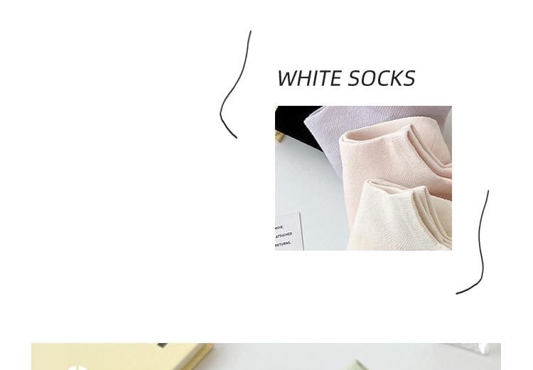 Plain Ankle Socks Set SpreePicky