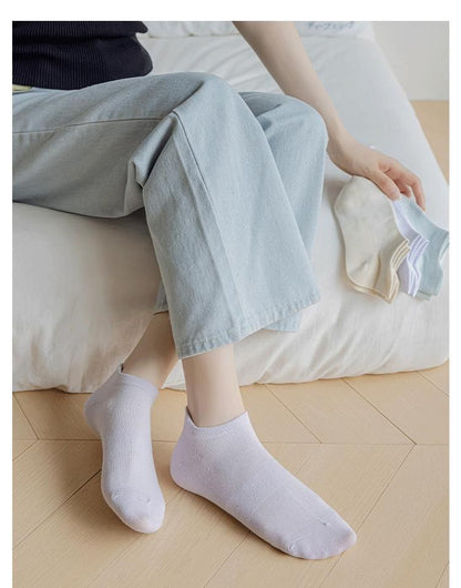 Plain Ankle Socks Set SpreePicky