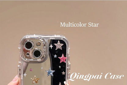 Star / Mirrored Phone Case - iPhone 15 Pro Max / 15 Pro / 15 Plus / 15 / 14 Pro Max / 14 Pro / 14 Plus / 14 / 13 Pro Max / 13 Pro / 13 / 13 mini / 12 Pro Max / 12 Pro / 12 / 12 mini / 11 Pro Max / 11 Pro / 11 SpreePicky