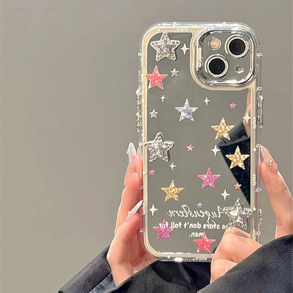 Star / Mirrored Phone Case - iPhone 15 Pro Max / 15 Pro / 15 Plus / 15 / 14 Pro Max / 14 Pro / 14 Plus / 14 / 13 Pro Max / 13 Pro / 13 / 13 mini / 12 Pro Max / 12 Pro / 12 / 12 mini / 11 Pro Max / 11 Pro / 11 SpreePicky