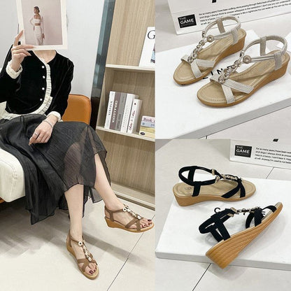 Flower Wedge Sandals SpreePicky