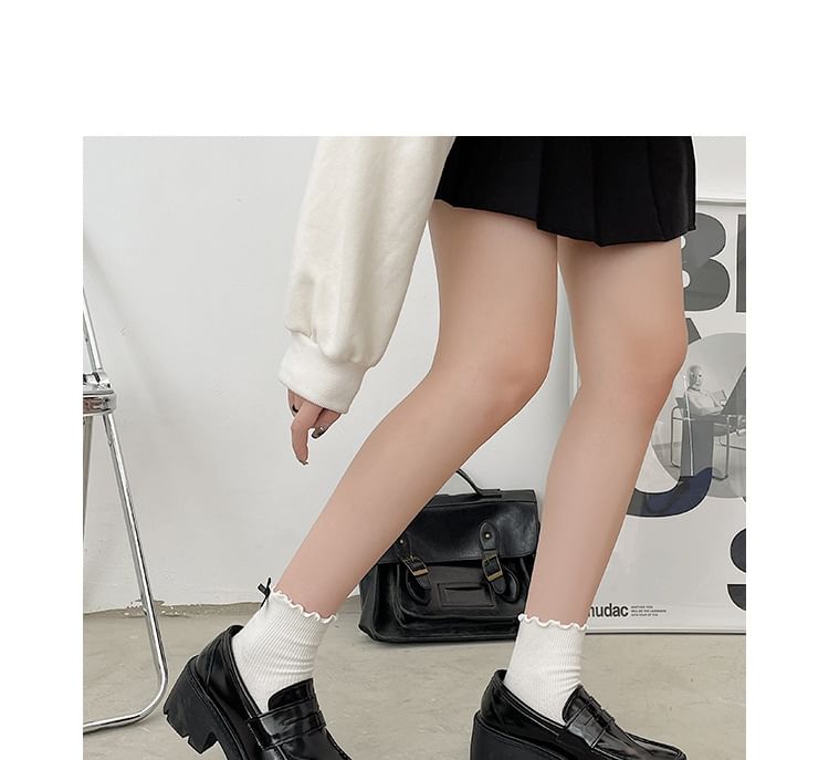 Platform Block-Heel Mary Jane Loafers SpreePicky