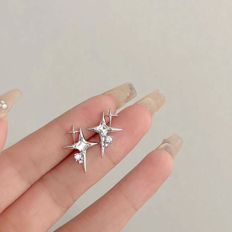 Star Rhinestone Alloy Stud Earring mySite