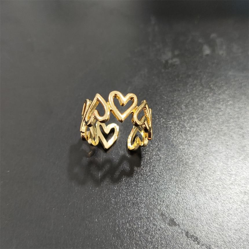 Heart Alloy Open Ring mySite