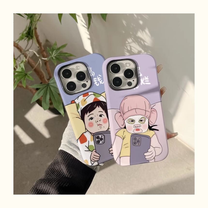 Cartoon Phone Case - iPhone 15 Pro Max / 15 Pro / 15 Plus / 15 / 14 Pro Max / 14 Pro / 14 Plus / 14 / 13 Pro Max / 13 Pro / 13 / 13 mini / 12 Pro Max / 12 Pro / 12 / 12 mini / 11 Pro Max / 11 Pro / 11 SpreePicky