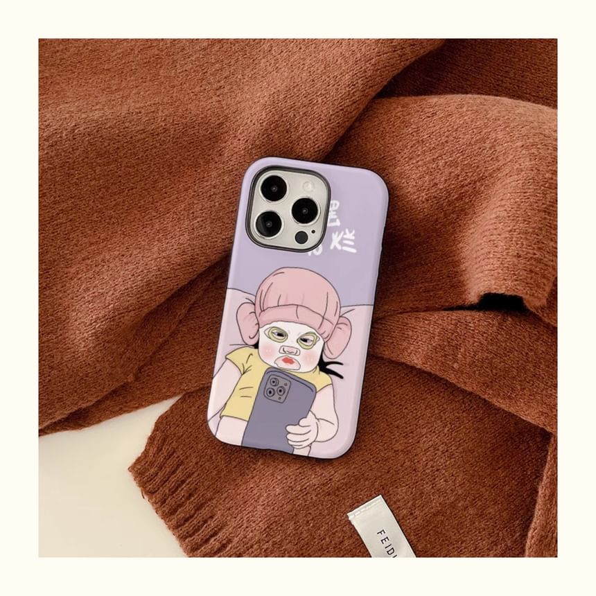 Cartoon Phone Case - iPhone 15 Pro Max / 15 Pro / 15 Plus / 15 / 14 Pro Max / 14 Pro / 14 Plus / 14 / 13 Pro Max / 13 Pro / 13 / 13 mini / 12 Pro Max / 12 Pro / 12 / 12 mini / 11 Pro Max / 11 Pro / 11 SpreePicky