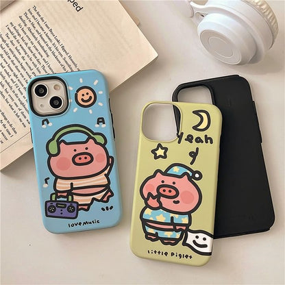 Pig Phone Case - iPhone 15 Pro Max / 15 Pro / 15 Plus / 15 / 14 Pro Max / 14 Pro / 14 Plus / 14 / 13 Pro Max / 13 Pro / 13 / 13 mini / 12 Pro Max / 12 Pro / 12 / 12 mini / 11 Pro Max / 11 Pro / 11 SpreePicky