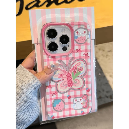 Butterfly Plaid Phone Case SpreePicky