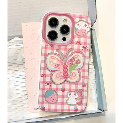 Butterfly Plaid Phone Case SpreePicky