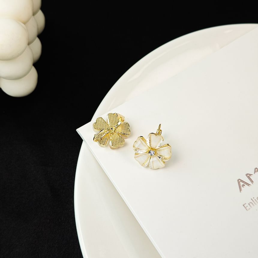 Floral Rhinestone Hook Earring / Ear Stud SpreePicky