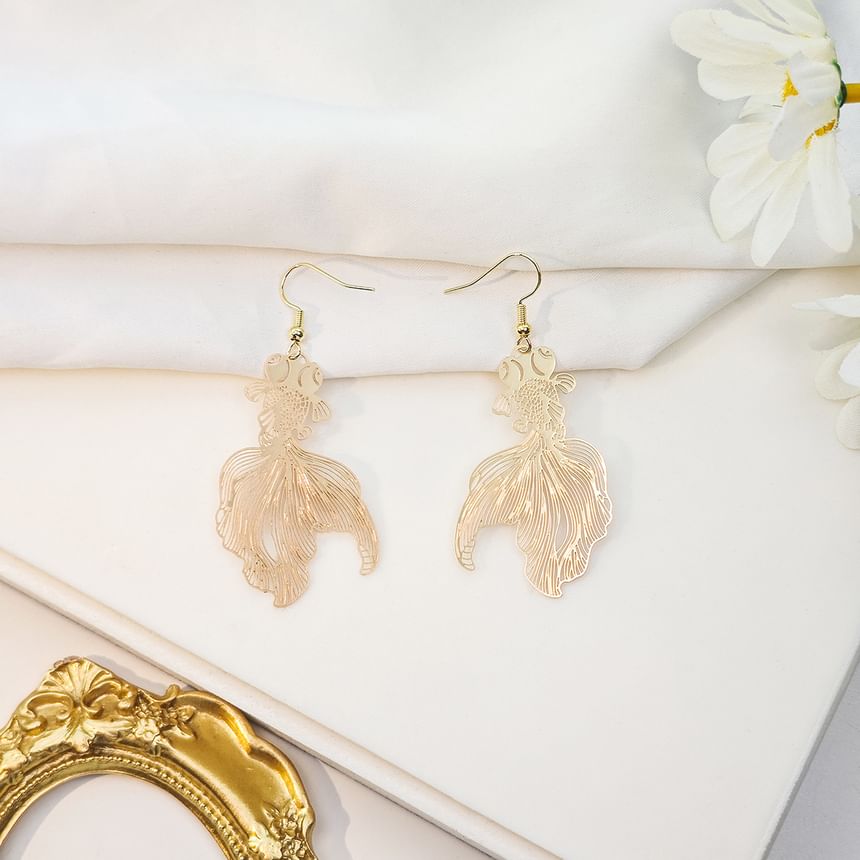 Goldfish Drop Hook Earring SpreePicky