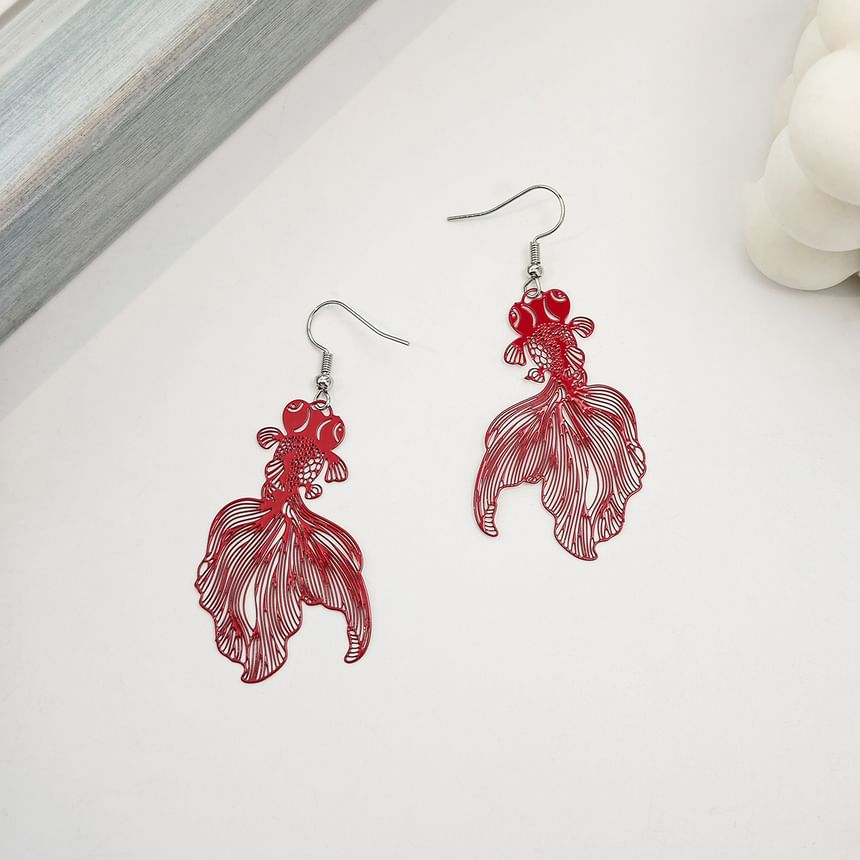 Goldfish Drop Hook Earring SpreePicky