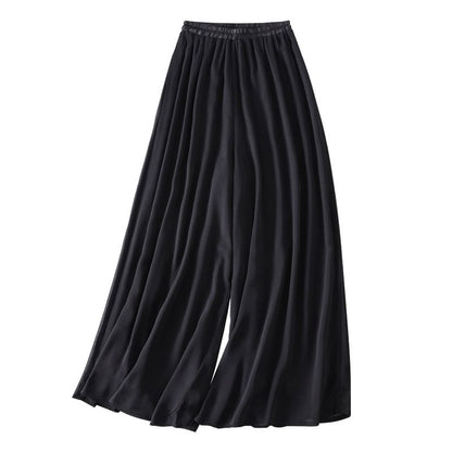 Elastic Waist Plain Culottes SpreePicky