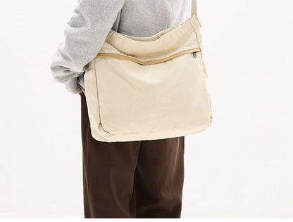 Multi-Pocket Canvas Crossbody Bag mySite