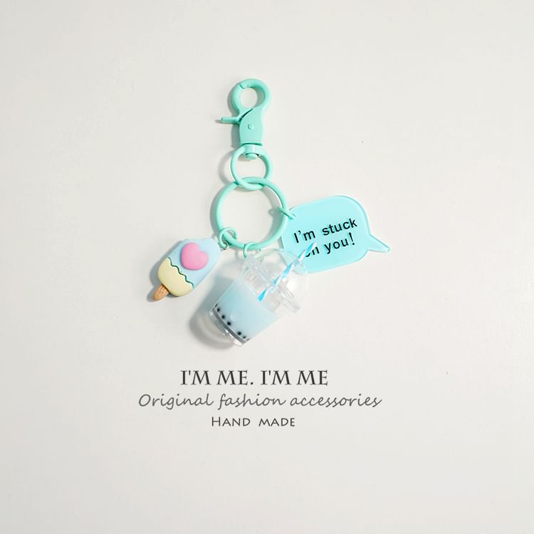 Bubble Milk-Tea Bag Charm / Key Ring SpreePicky