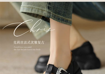 Platform T-Strap Shoes SpreePicky