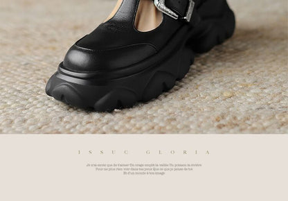 Platform T-Strap Shoes SpreePicky