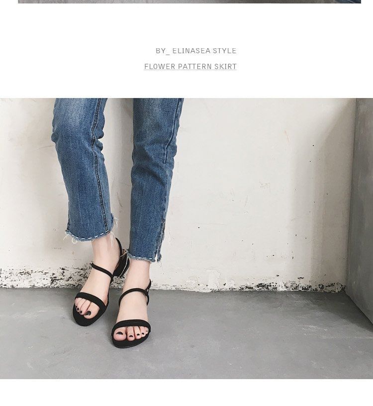 Black-Heel Sandals SpreePicky