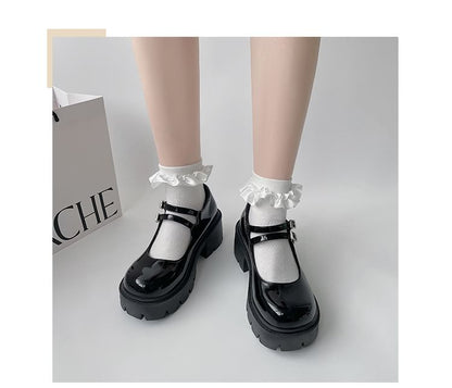 Dual-Strap Platform Mary Jane Shoes SpreePicky