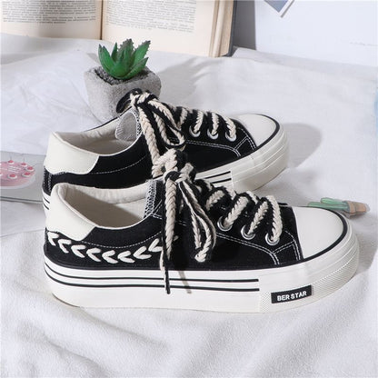 Lace-Up Colorblock Sneakers SpreePicky