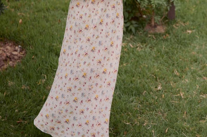 Plain Cardigan / Spaghetti Strap Floral Maxi Sundress / Set SpreePicky