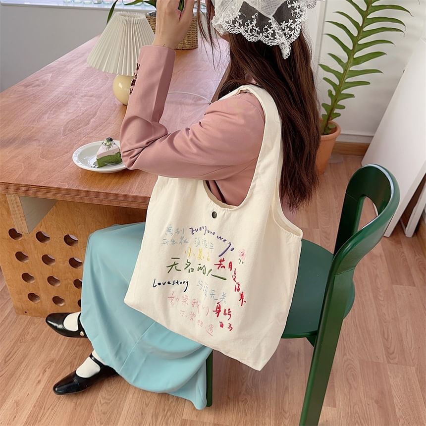 Embroidered Tote Bag SpreePicky