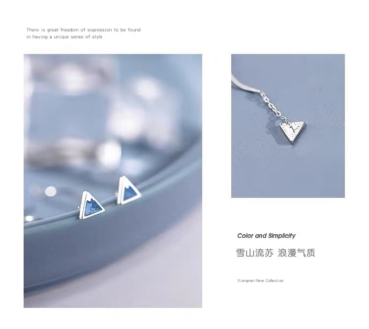 Triangle Threader Earring / Ear Stud SpreePicky