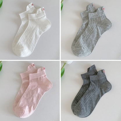 Bow Embroidery Socks Set SpreePicky