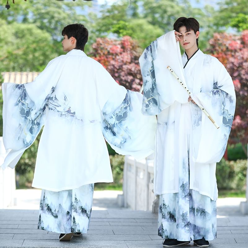 Eagle Print Hanfu Robe / Long SpreePicky