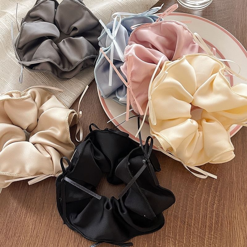 Bow Fabric Scrunchie SpreePicky