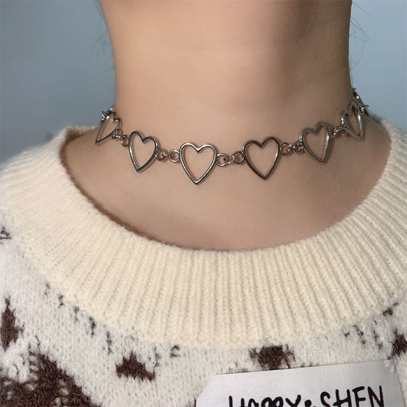 Heart Choker Necklace mySite