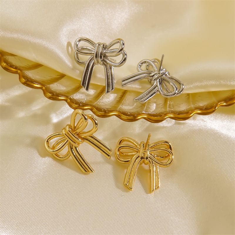 S925 Ribbon Earrings mySite