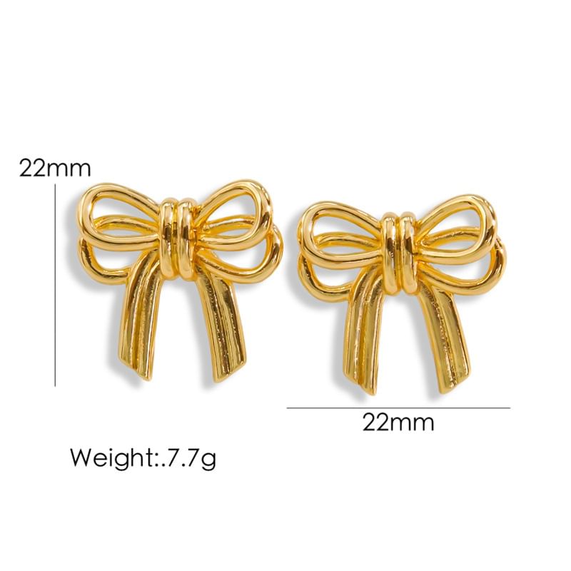 S925 Ribbon Earrings mySite