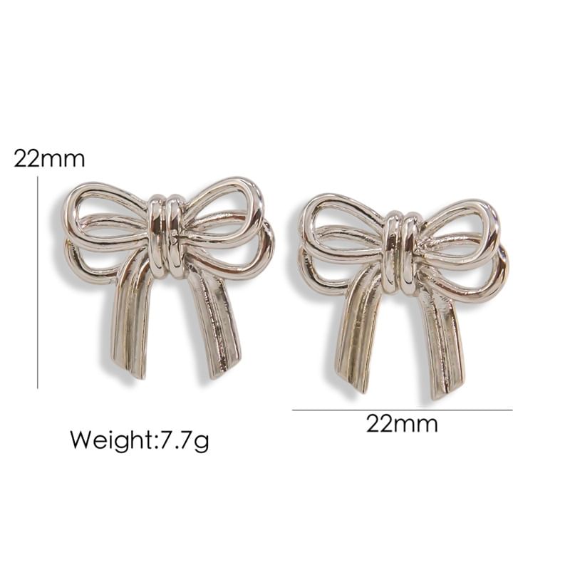 S925 Ribbon Earrings mySite