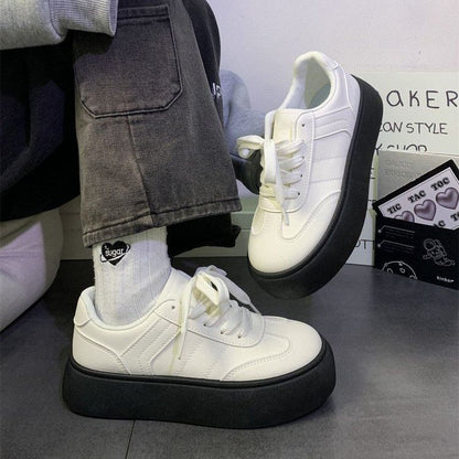 Lace-Up Platform Sneakers mySite