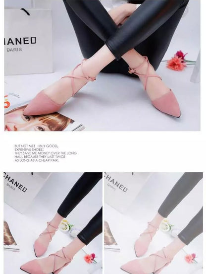 Chunky-Heel Pointy Sandals SpreePicky