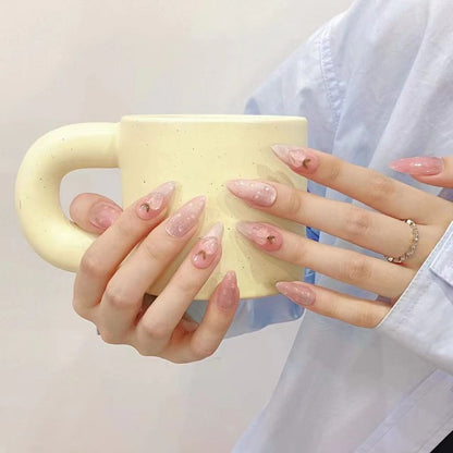 Peach Press On Nail SpreePicky