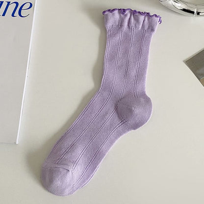 Contrast Trim Socks Set SpreePicky