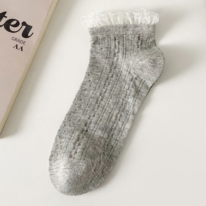 Lace Trim Socks Set SpreePicky