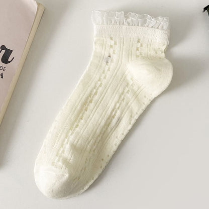 Lace Trim Socks Set SpreePicky