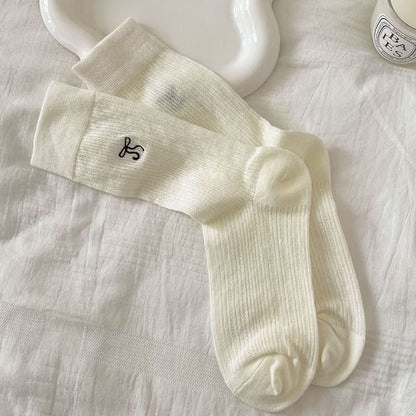 Bow Embroidered Socks Set SpreePicky