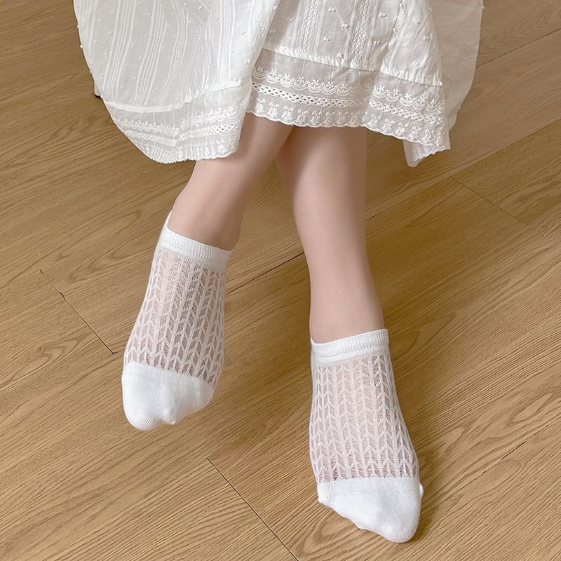 Plain No Show Socks Set SpreePicky