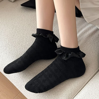 Ruffle Trim Socks SpreePicky