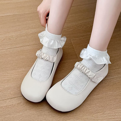 Ruffle Trim Socks SpreePicky