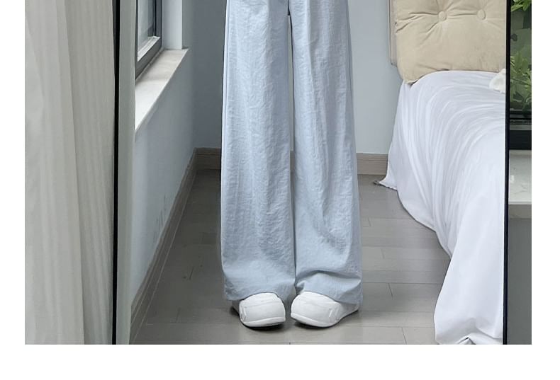 Plain High Rise Wide Leg Sweatpants SpreePicky