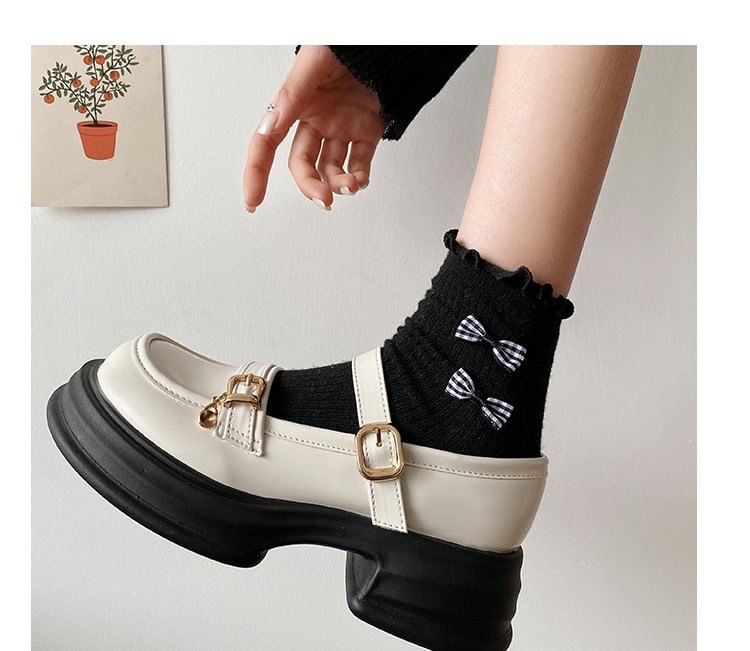 Buckled Platform Mary Jane Shoes mySite