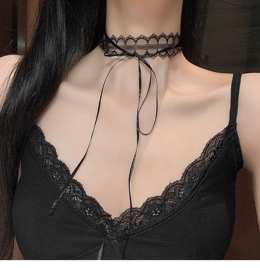 Ribbon Lace Choker SpreePicky