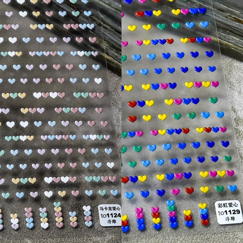 Heart Nail Art Sticker SpreePicky